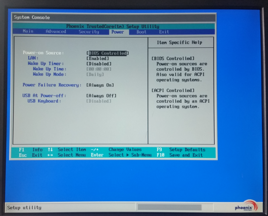 Phoenix bios advanced bios features. Power management setup. 1. Phoenix securecore tm setup utility. Phoenix securecore tm setup utility.